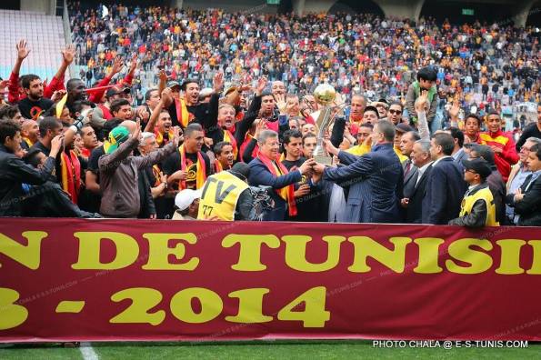 Championne de Tunisie 2013-2014, l'EST repart à la reconquête de son bien. Bonne chance les Sang et Or ! (Photo CHALA)