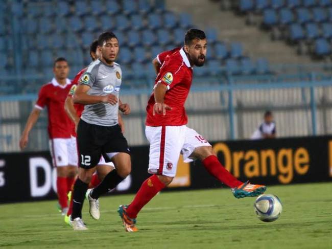 Abdallah Saïd auteur de deux buts face à l'Espérance de Tunis le 28 juin 2015 au stade de Suez. (Photo CAFOnline)