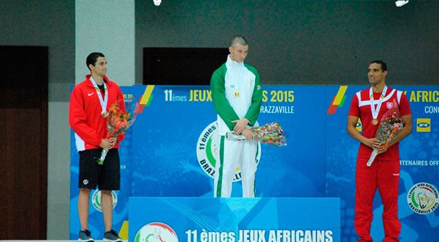 Ahmed Mathlouthi médaillé Bronze aux 200m nage libre (Crédit Photo: Africa Top Sports)