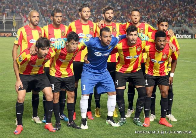 Formation de l'Espérance de Tunis alignée contre l'Etoile du Sahel en Coupe de la CAF, le 11 juillet 2015 à Radès. (Photo CHALA)