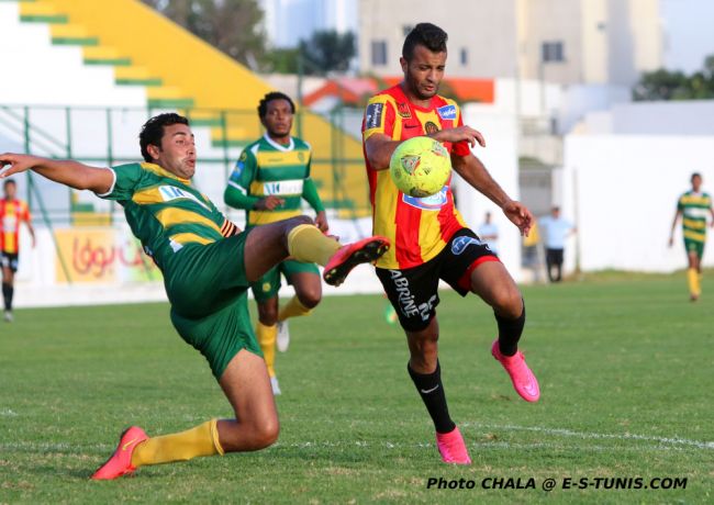 Taha Yassine Khenissi scored his second goal in three Ligue 1 matches. (CHALA © E-S-Tunis.com)