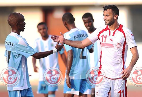 Taha Yassine Khenissi scorer against Djibouti. (FTF)