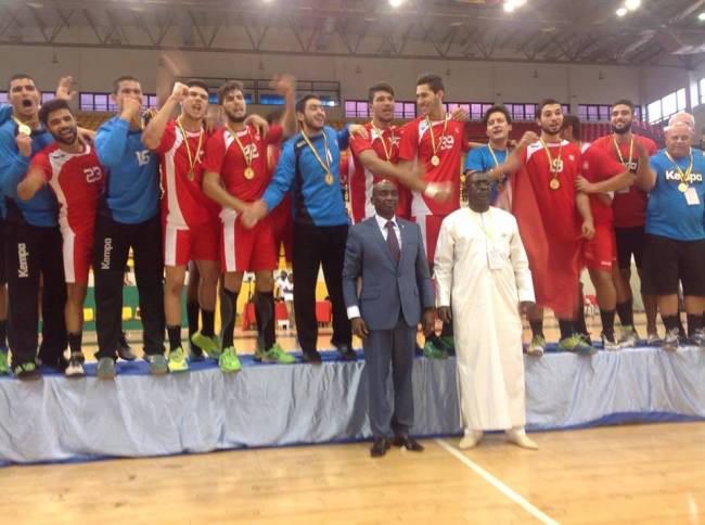 Le sacre des handballeurs tunisiens en photos. (Photo CAHB)