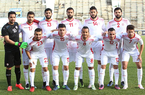 المنتخب التونسي يواجه نظيره السنغالي. صورة : الجامعة التونسية لكرة القدم