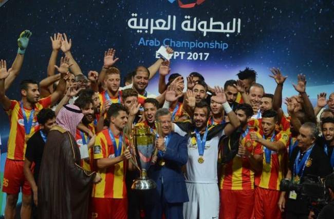 Espérance beat Al Faisaly and win the 2017 Arab Championship. (STR / AFP Photo)