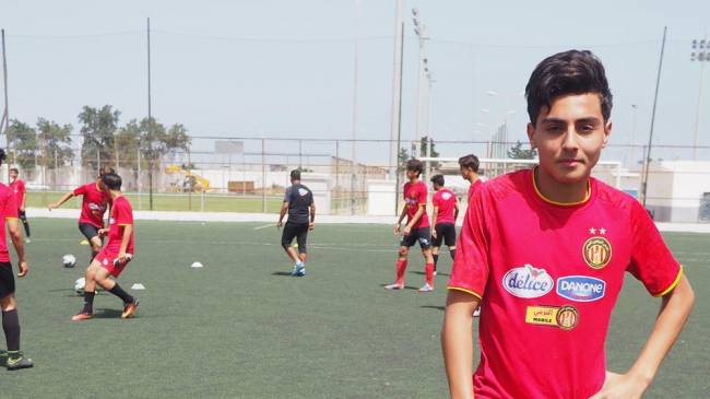 Khalil Melliti: "I see my future in football." (Al Jazeera Photo)