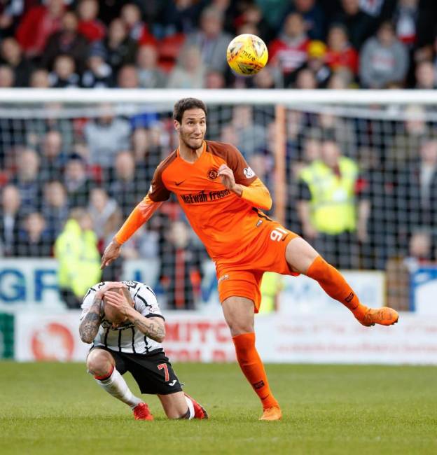 Bilel Mohsni moves on from Dundee United to Espérance de Tunis. (Photo: Kenny Ramsay - The Sun Glasgow)