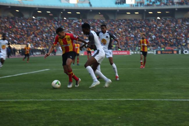 Youcef Belaili scored the only goal between Esperance and TP Mazembe. Photo | Espace Manager