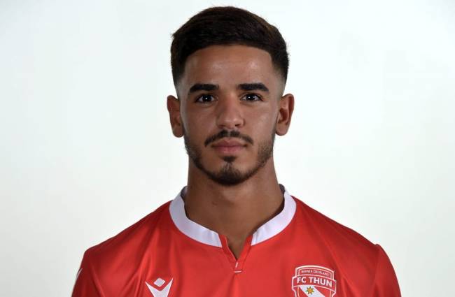 Noussayr Batbout, sociétaire du FC Thoune et international tunisien U20. Photo | fcthun.ch