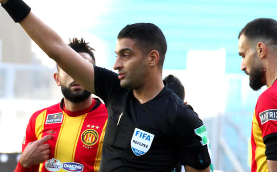 L'arbitre Haythem Guirat désigné pour le derby de dimanche face au Club Africain. (Photo est.org.tn)