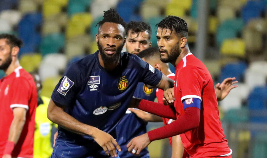 Match nul 0-0 entre l'Espérance et Al Ittihad libyen lors de la première manche du second tour préliminaire de la CAF Champions League 2021/2022 disputée à Benghazi. (Photo est.org.tn)