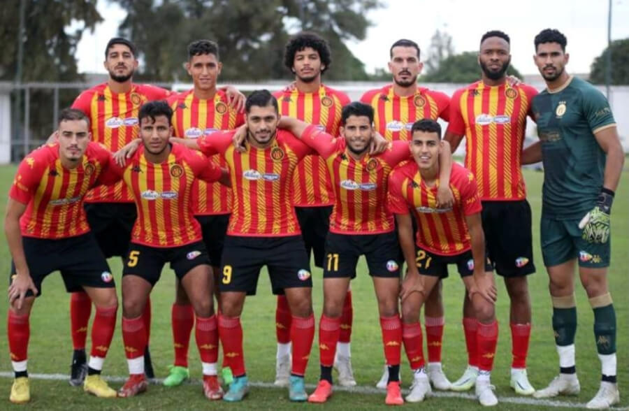 Le Onze sang et or aligné face à l'Olympique de Sidi Bouzid en amical, le 19 novembre 2022 au Parc B. (Photo est.org.tn)