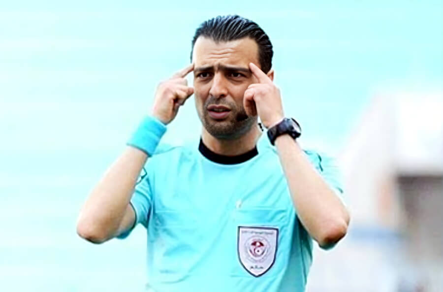 L'arbitre Naïm Hosni désigné pour le match de Coupe de mercredi face au CABizertin. (Photo Facebook)