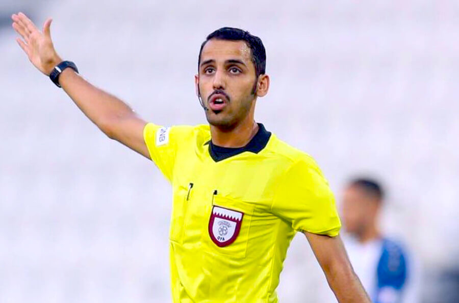 L'arbitre international qatarien Mohammed Ahmed Al Shammari désigné pour le match de ce soir face à Al Shorta SC irakien (Photo @AlSaddSC)