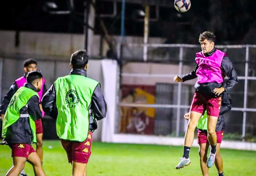 Les Sang et Or à l'entraînement au Parc B, se préparant pour leur prochain match de Ligue des champions de la CAF. (Photo Taraji+)