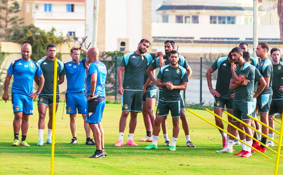 Les Sang et Or à l'entraînement à Tabarka. (Photo est.org.tn)