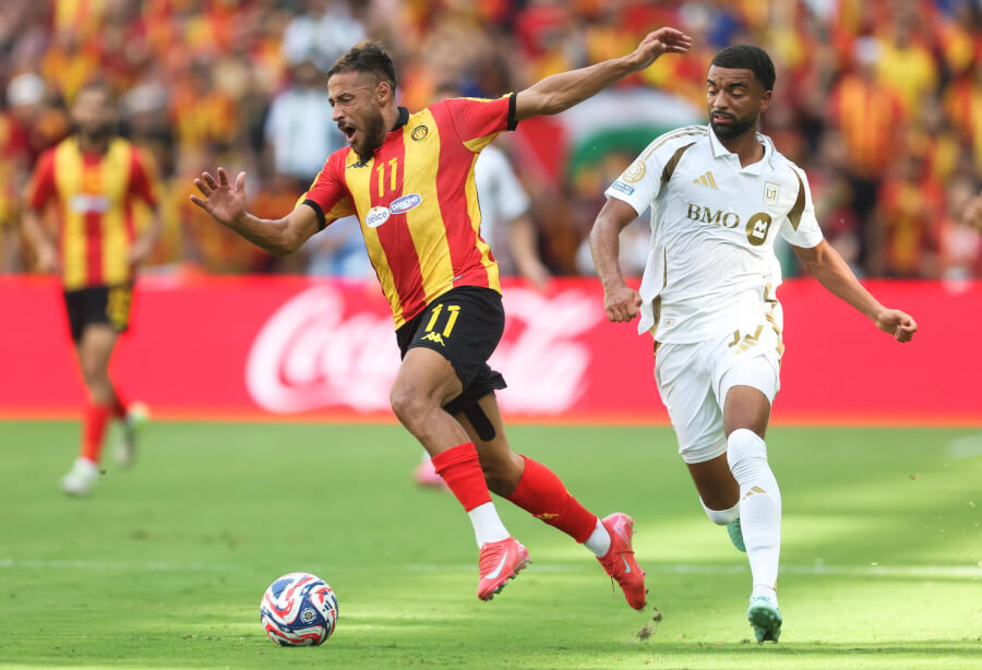 Youcef Belaïli scores the winning goal against Los Angeles FC in the Club World Cup on June 20, 2025 at Geodis Park in Nashville. (Photo FIFA)