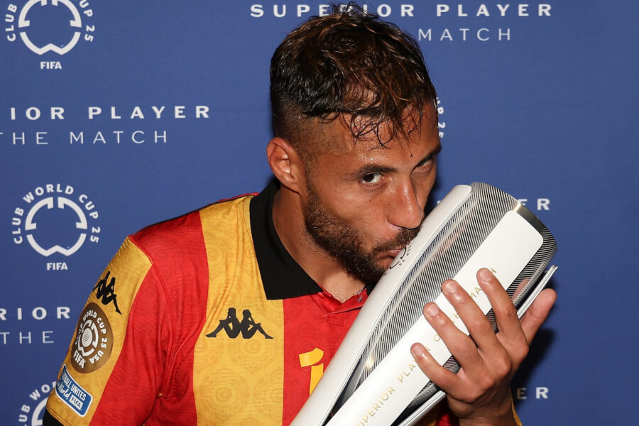 Youcef Belaïli élu homme du match face au Los Angeles FC au GEODIS Park de Nashville, le 21 juin 2025. (Photo FIFA)