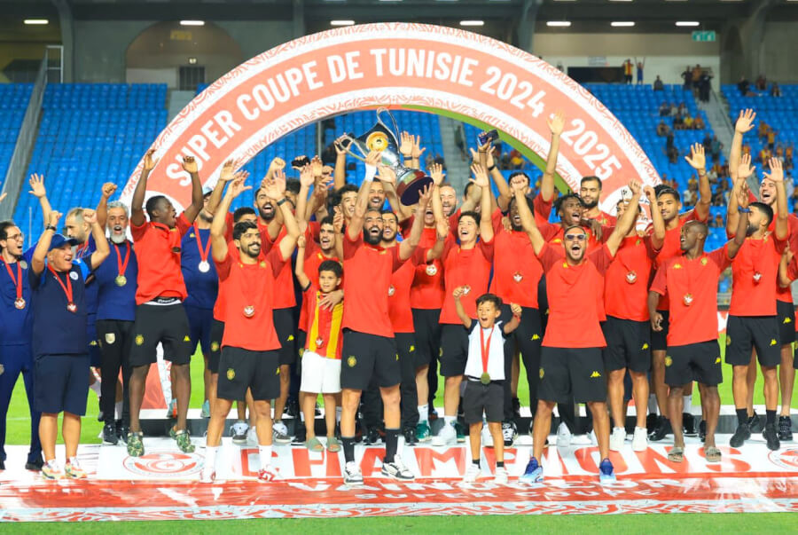 Espérance de Tunis won the 2024-2025 Tunisian Super Cup with a 1-0 victory over Stade Tunisien. (Photo FTF)