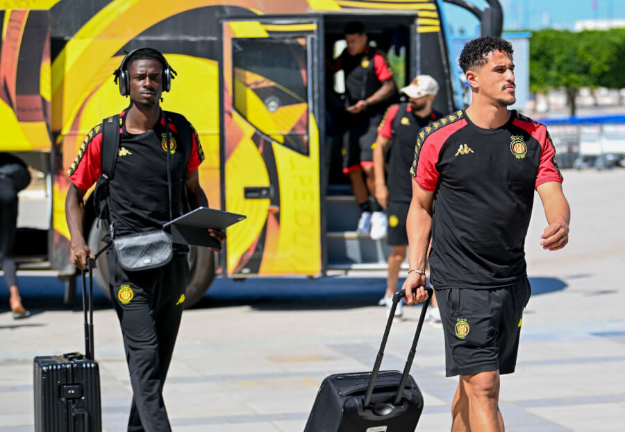 Achref Jabri et Ibrahima Keita sont en mission à Niamey en Ligue des champions. (Photo est.org.tn)