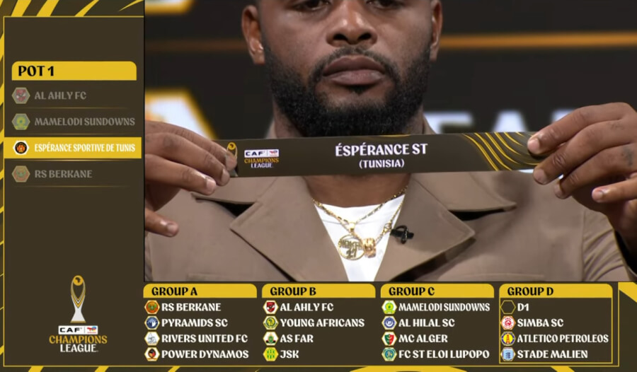 Tirage au sort de la Ligue des champions de la CAF 2025/2026. (Photo CAF TV)