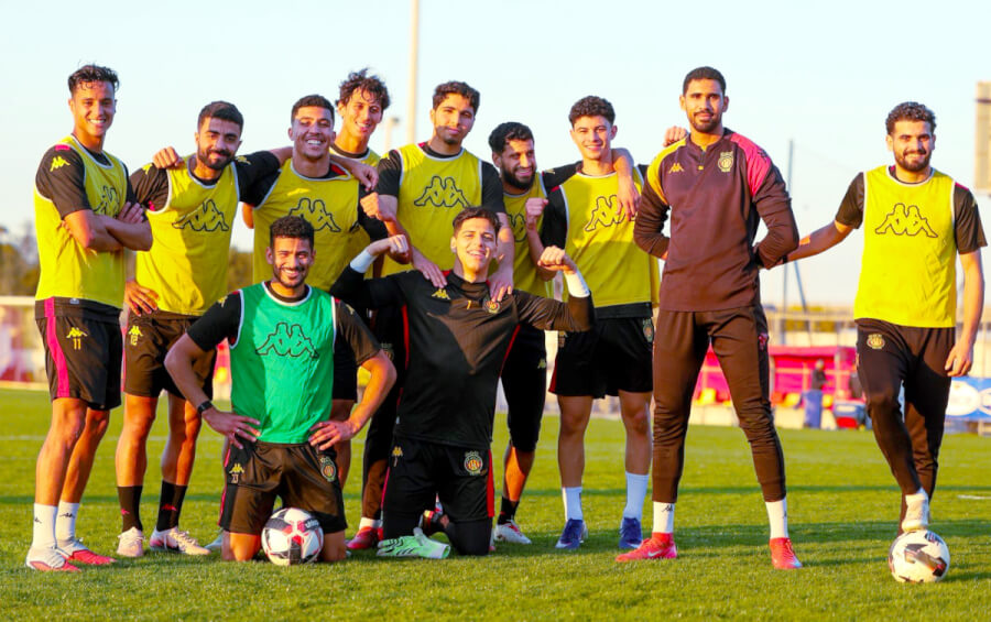 Les joueurs Sang et Or à l'issue d'une opposition au Parc B. (Photo est.org.tn)