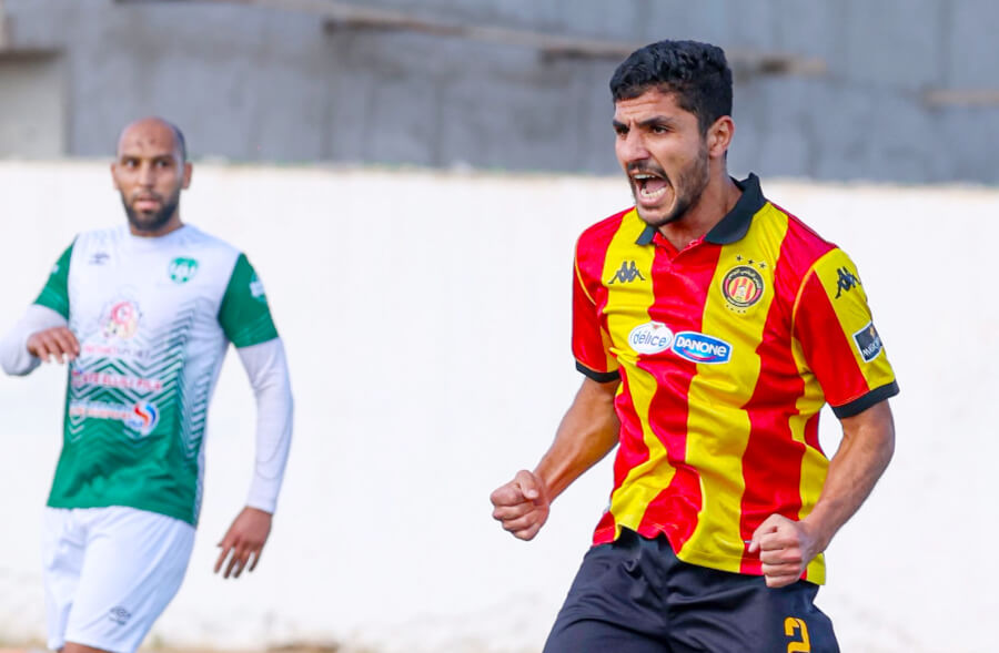 Mohamed Ben Ali scored the first goal for Espérance against BS Bouhajla in the quarter-final of the Tunisian Cup, May 21, 2026. (Photo est.org.tn)