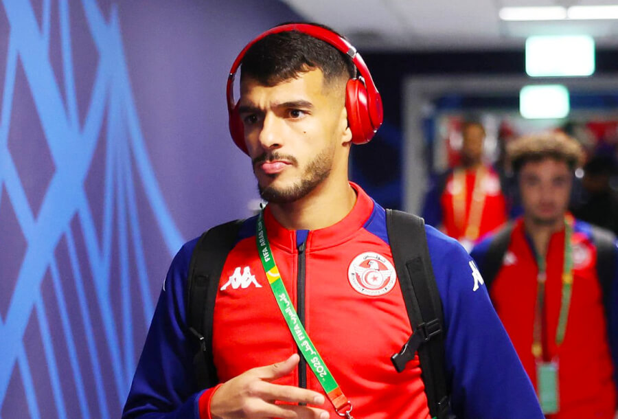 Le défenseur Marouane Sahraoui à la FIFA Arab Cup Qatar 2025. (Getty Images)