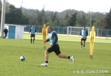 Le latéral gauche Wissam El Bekri à l'entraînement