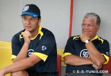 Carlos Cabral et Maher Kanzari de nouveau à la tête du staff technique sang et or. (Photo CHALA)