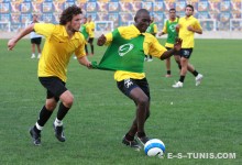 Seïfeddine Chammari et Henri Bienvenu à l'entraînement. (Photo CHALA)