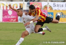 Walid Tayeb lors du match EST - ESHS du 10 janvier 2009 à El Menzah. (Photo CHALA)