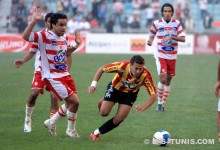 Youssef Msakni contre le Club Africain, le 8 novembre 2008 à Radès. (Photo CHALA)