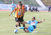 Zinelabidine Souissi face à l'US Monastir en Coupe de Tunisie, le 3 mai 2009 à El Menzah. (Photo CHALA)