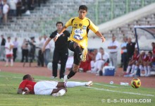 Oussama Darragi contre l'Etoile du Sahel, le 27 septembre 2009 à Sousse. (Photo CHALA)