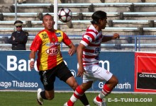 Wajdi Bouazzi contre le Club Africain, le 1er mai 2010 à El Menzah. (Photo CHALA)