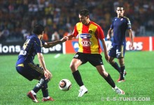 Youssef Msakni lors de la demi-finale de Ligue des champions face à Al Ahly, le 17 octobre 2010 à Radès. (Photo CHALA)