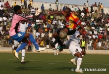 Dramane Traoré face à l'ASPAC FC de Cotonou en Ligue des champions, le 3 avril 2011. (Photo CHALA)