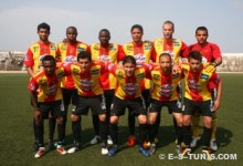 Le Onze Sang et Or aligné contre l'ASPAC FC en Ligue des champions, le 3 avril 2011. (Photo CHALA)