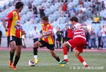 Msakni et Darragi auteurs du succès de l'Espérance face au Club Africain, le 26 juin 2011 à Radès. (Photo CHALA)