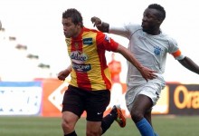 Khaled Ayari lors du match des 16è de finale de la Ligue des champions face à l'ASPAC. (Photo AFP)