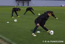 On travaille les aspects physiques et technico-tactique en vue d'un Mondial qu'on cherche à réussir. Bon travail et bonne chance les Sang et Or ! (Photo WBA)