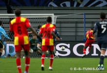 Tir croisé de N'Djeng et premier but du camerounais en Coupe du Monde des Clubs de la FIFA, Japon 2011. (Photo CHALA)