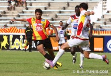 Les Sang et Or de Tunis face à leur homologues de Zarzis pour la reprise de la Ligue I. (Photo : CHALA)