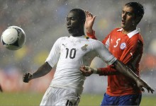 Baffour lors du test amical Chili - Ghana. (Photo : Ghana Soccer Net)
