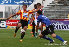 Msakni auteur du premier but de l'Espérance de Tunis face au Stade Tunisien le 15 avril 2012 au stade d'El Menzah. (Photo CHALA)