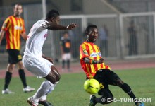 Harisson Afful lors du match EST - ESS, en Ligue des champions d'Afrique, le 5 août 2012 à Radès (Photo CHALA)