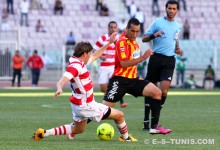 Sameh Derbali, homme du match du derby face au Club Africain disputé le 12 mai 2013 à Radès. (Photo CHALA)