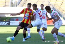 Jouini auteur du quatrième but face au Stade Tunisien, le 3 novembre 2013 à El Menzah. (Photo CHALA)