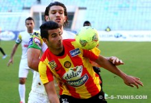 Haïthem Jouini lors du match face à l'EGS Gafsa du 4 janvier 2014 à Radès. (Photo CHALA)